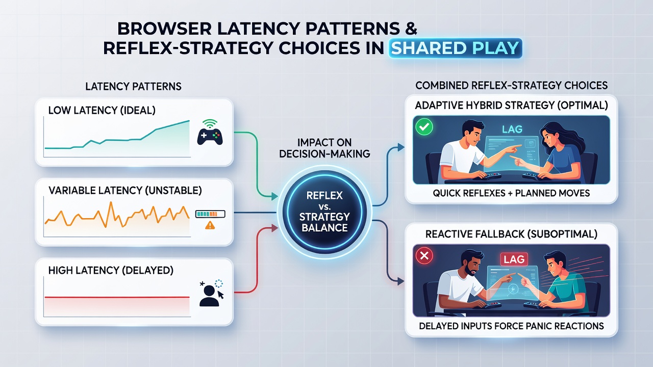 Close-up of browser developer tools displaying latency metrics during a multiplayer puzzle session on a school laptop