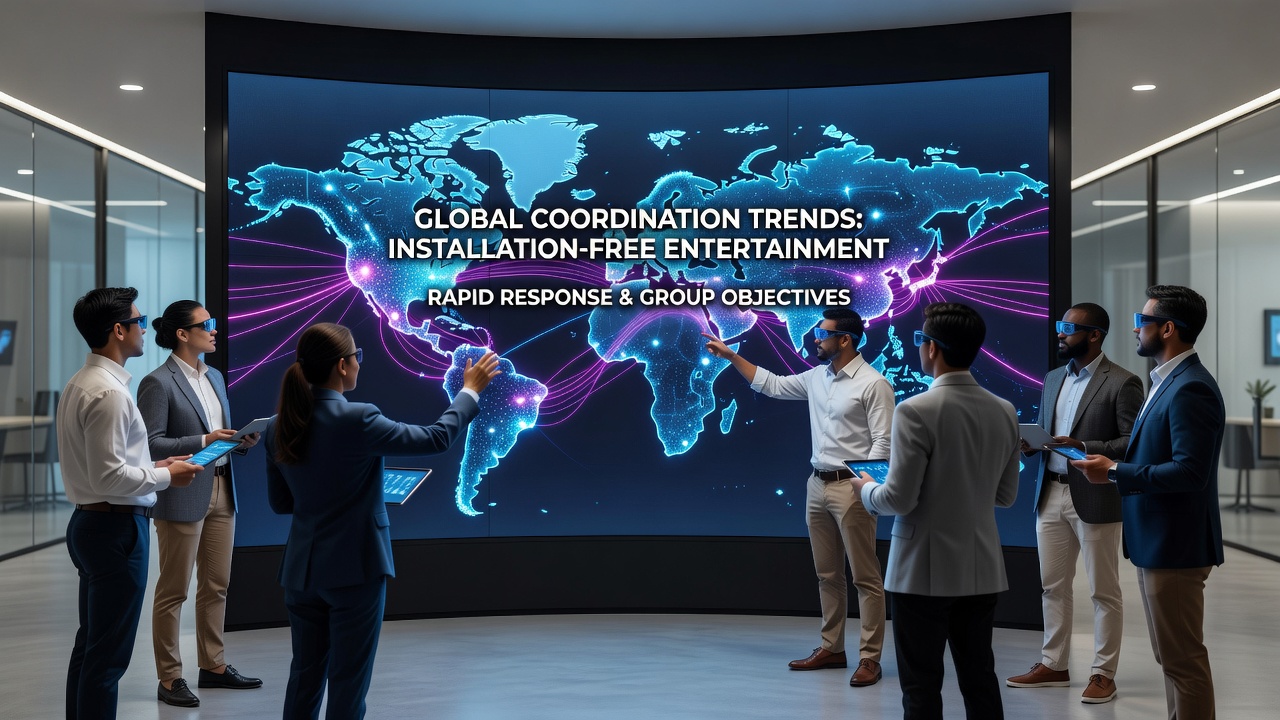 Global teams coordinating rapid responses and group objectives in browser-based entertainment platforms
